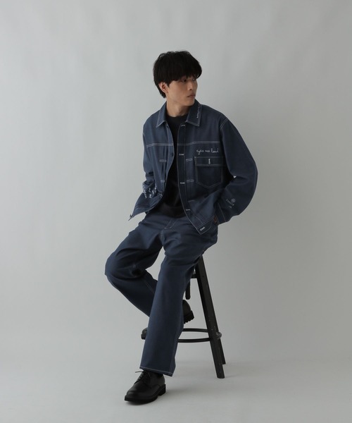 セール】クリーンデニム/トラッカージャケット/CLEAN MODE/575819