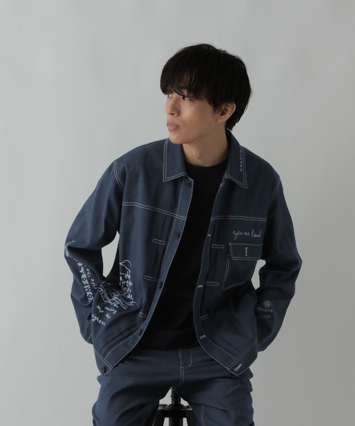 セール】クリーンデニム/トラッカージャケット/CLEAN MODE/575819
