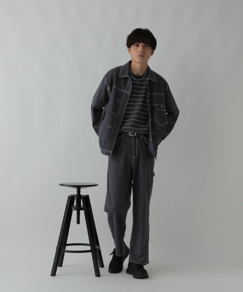 セール】クリーンデニム/トラッカージャケット/CLEAN MODE/575819