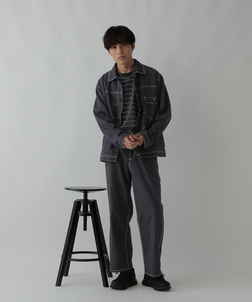 セール】クリーンデニム/トラッカージャケット/CLEAN MODE/575819