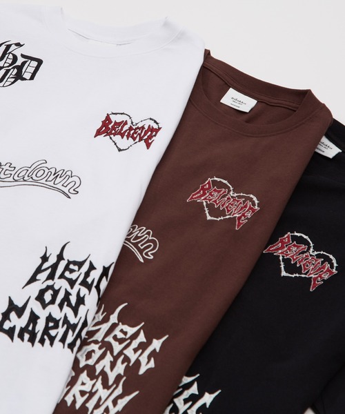 improves(インプローブス)の「天竺 ロゴ刺しゅう 半袖Tシャツ(Tシャツ/カットソー・メンズ・ブラウン/ブラック/ホワイト・MEDIUM/LARGE)」の19枚目の写真