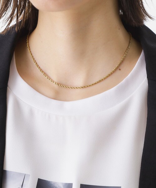 THE SHOP TK (ザ ショップ ティーケー )の「ステンレスショートネックレス(ネックレス・レディース・ゴールド/シルバー系/ゴールド系/シルバー・00)」の8枚目の写真