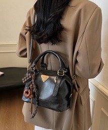 c.u.l | じゃらじゃら キーホルダー チャーム付き ショルダーミニボストンバッグ cula1248(ショルダーバッグ)