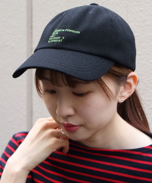 MEYAME/メヤメ　ウールエンブロイダリーキャップ　WOOL EMBROIDELY CAP
