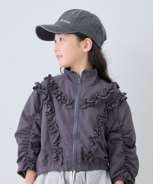 CIAOPANIC TYPY(チャオパニックティピー)の「【KIDS】コットンレース紐ピグメント加工TIMEロゴCAP(ハット・キッズ・チャコールグレー/グリーン/ベージュ・ONE SIZE)」の13枚目の写真