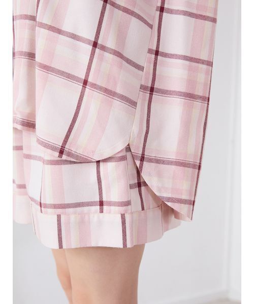 トレンドチェック柄シャツ（ルームウェア/パジャマ）｜gelato