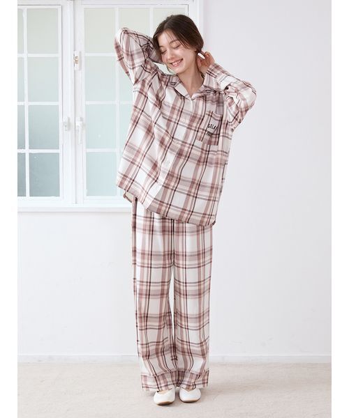 gelato pique トレンドチェック柄　上下セット 新品 トレンドチェック柄シャツ（シャツ）｜gelato pique（ジェラート