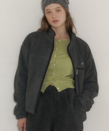 GIUNON(ジウノン)のdrawstring fleece zip-up jacket / ドロストフリースジップアップジャケット(ブルゾン)