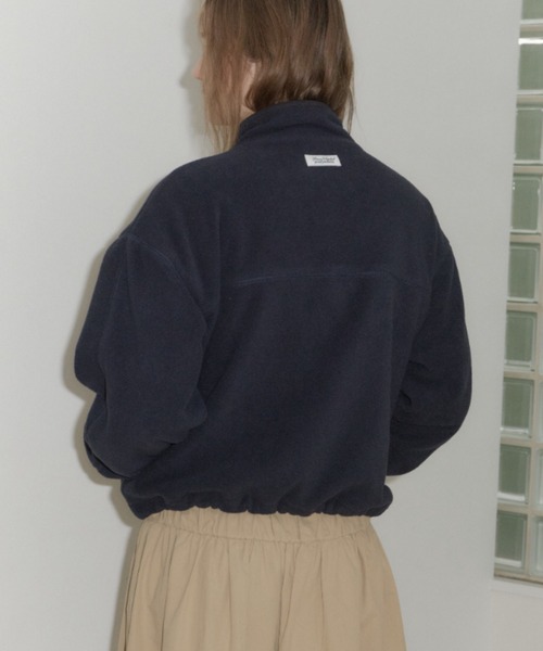 drawstring fleece zip-up jacket / ドロストフリースジップアップ