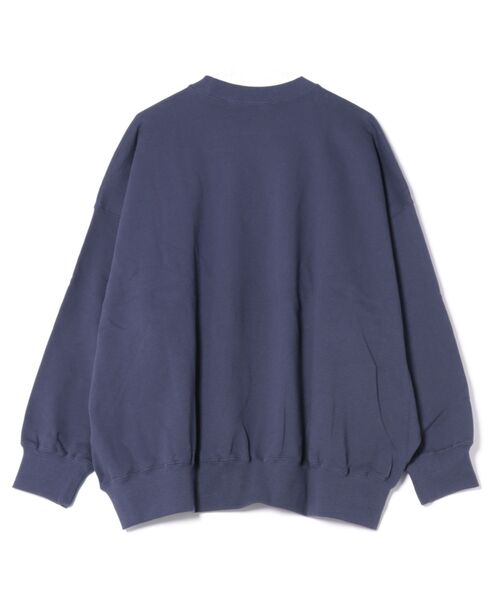 Lee（リー）の「Lee/リー SUPERSIZED スウェット ビッグシルエット/長袖/ゆったりスウェット/だぼ感スウェット/メンズライク（スウェット・メンズ・ネイビー/グレー・FREE）」の3枚目の写真