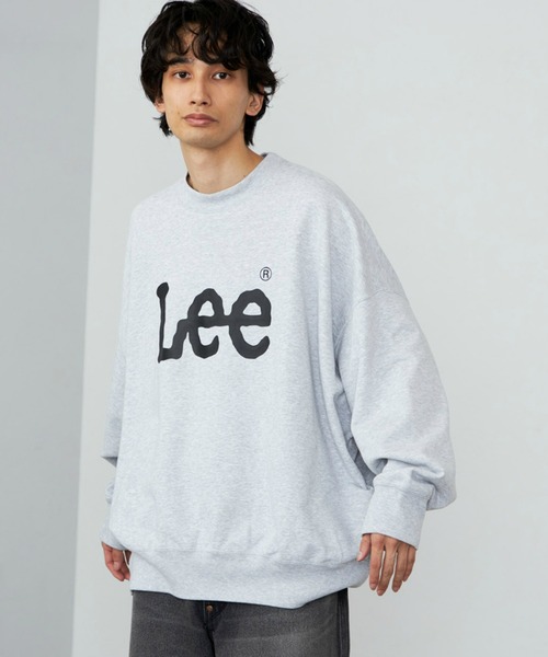 Lee（リー）の「Lee/リー SUPERSIZED スウェット ビッグシルエット/長袖/ゆったりスウェット/だぼ感スウェット/メンズライク（スウェット・メンズ・ネイビー/グレー・FREE）」の10枚目の写真