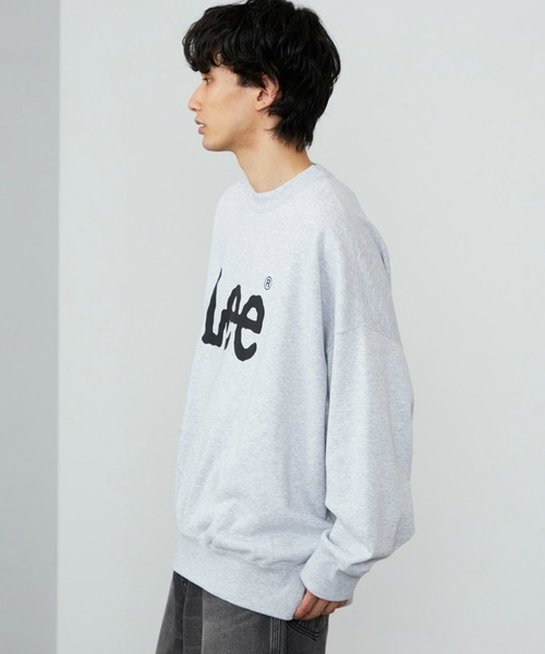 Lee（リー）の「Lee/リー SUPERSIZED スウェット ビッグシルエット/長袖/ゆったりスウェット/だぼ感スウェット/メンズライク（スウェット・メンズ・ネイビー/グレー・FREE）」の11枚目の写真