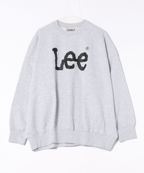 Lee（リー）の「Lee/リー SUPERSIZED スウェット ビッグシルエット/長袖/ゆったりスウェット/だぼ感スウェット/メンズライク（スウェット・メンズ・ネイビー/グレー・FREE）」の4枚目の写真