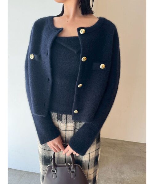 LAGUNAMOON（ラグナムーン）の「CHNラクーンニットキャミソール ビスチェ レイヤードトップス（キャミソール・レディース・ネイビー/ベージュ/ピンク・FREE）」の12枚目の写真