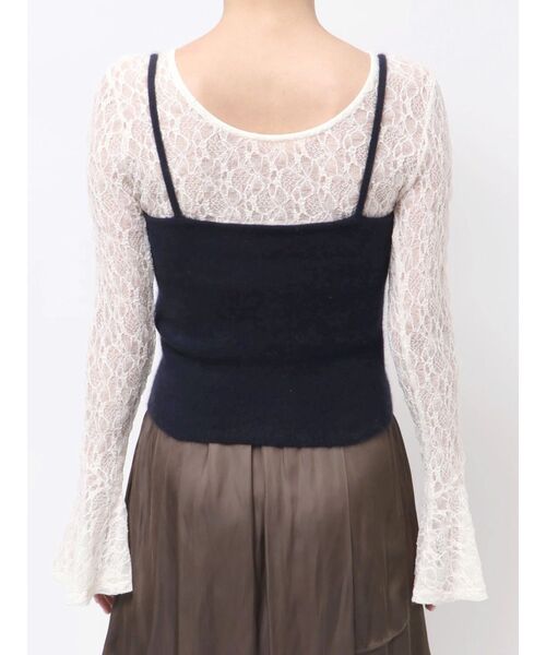 LAGUNAMOON（ラグナムーン）の「CHNラクーンニットキャミソール ビスチェ レイヤードトップス（キャミソール・レディース・ネイビー/ベージュ/ピンク・FREE）」の17枚目の写真