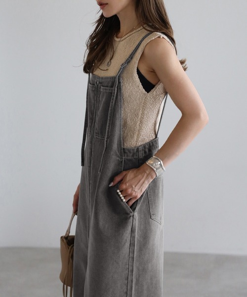 Bonjour Sagan（ボンジュールサガン）の「オーバーオール（サロペット/オーバーオール・レディース・ブルー・FREE）」の5枚目の写真