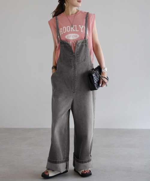 Bonjour Sagan（ボンジュールサガン）の「オーバーオール（サロペット/オーバーオール・レディース・ブルー・FREE）」の9枚目の写真