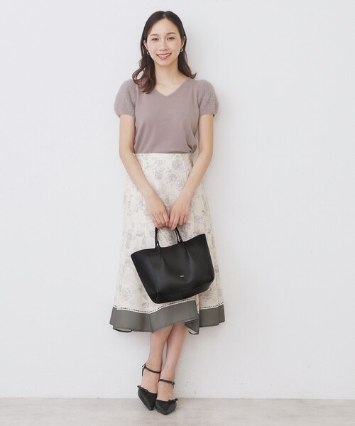 フ*ー様 drawer パフスリーブロングスリーブニット Drawer｜WINTER2 16Gエリフリンジロングスリーブニット | Rakuten