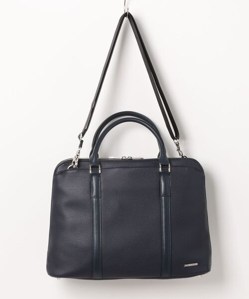 TAKA-Q（タカキュー）の「【2WAY A4対応】タカキュー シュリンク型押し ブリーフバッグ（ビジネスバッグ・メンズ・ブラック/ネイビー・FREE）」の3枚目の写真