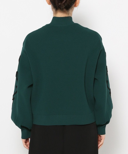 HARE（ハレ）の「コードシシュウニットプルオーバー(HARE)（ニット/セーター・レディース・ブラック/グリーン・FREE）」の17枚目の写真