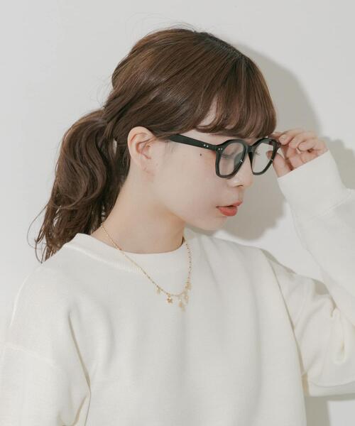 SMELLY（スメリー）の「オクタゴンフレームダテメガネ（メガネ・レディース・オリーブ/ブラック/ブラウン系その他・-）」の5枚目の写真