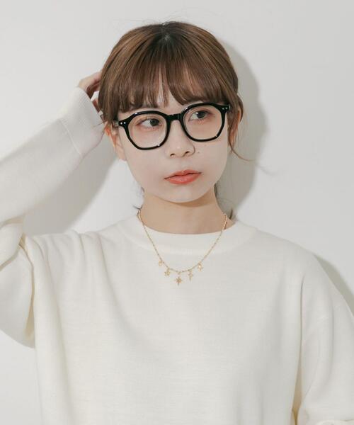 SMELLY（スメリー）の「オクタゴンフレームダテメガネ（メガネ・レディース・オリーブ/ブラック/ブラウン系その他・-）」の7枚目の写真
