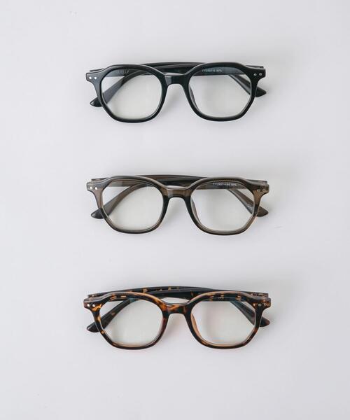SMELLY（スメリー）の「オクタゴンフレームダテメガネ（メガネ・レディース・オリーブ/ブラック/ブラウン系その他・-）」の9枚目の写真