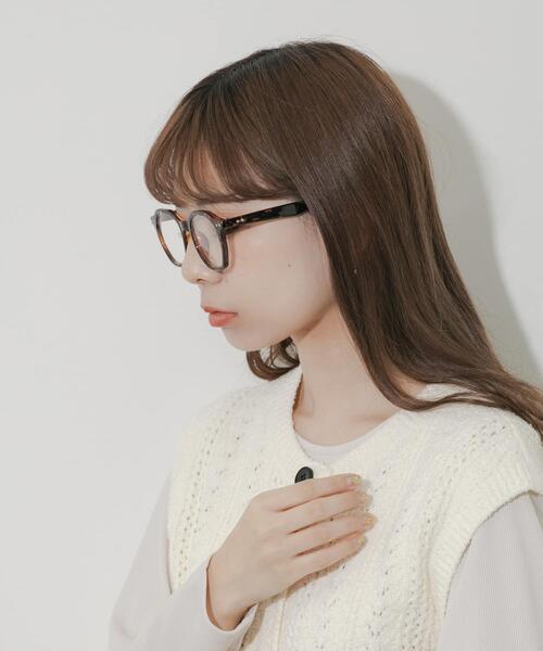 SMELLY（スメリー）の「オクタゴンフレームダテメガネ（メガネ・レディース・オリーブ/ブラック/ブラウン系その他・-）」の16枚目の写真