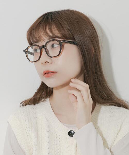 SMELLY（スメリー）の「オクタゴンフレームダテメガネ（メガネ・レディース・オリーブ/ブラック/ブラウン系その他・-）」の18枚目の写真
