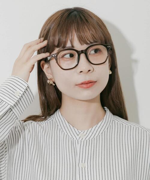 SMELLY（スメリー）の「オクタゴンフレームダテメガネ（メガネ・レディース・オリーブ/ブラック/ブラウン系その他・-）」の21枚目の写真