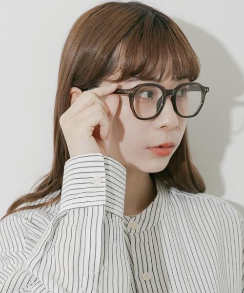 SMELLY（スメリー）の「オクタゴンフレームダテメガネ（メガネ・レディース・オリーブ/ブラック/ブラウン系その他・-）」の22枚目の写真
