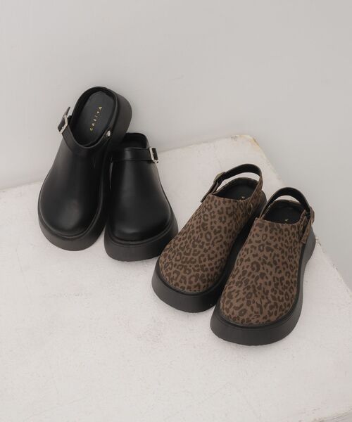 RETRO GIRL（レトロガール）の「2WAYサボ（その他シューズ・レディース・ブラック/レオパード・MEDIUM/LARGE）」の3枚目の写真