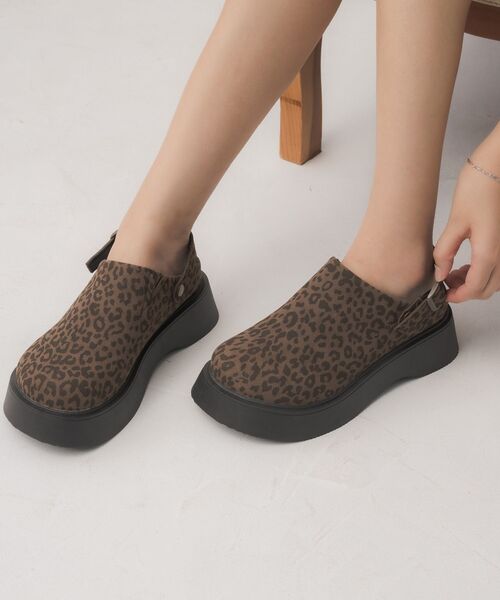 RETRO GIRL（レトロガール）の「2WAYサボ（その他シューズ・レディース・ブラック/レオパード・MEDIUM/LARGE）」の6枚目の写真