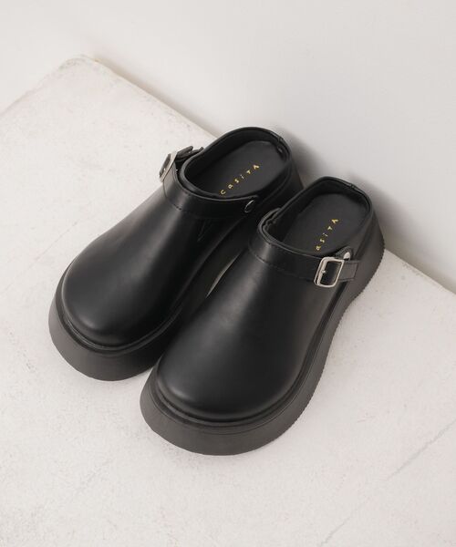 RETRO GIRL（レトロガール）の「2WAYサボ（その他シューズ・レディース・ブラック/レオパード・MEDIUM/LARGE）」の8枚目の写真