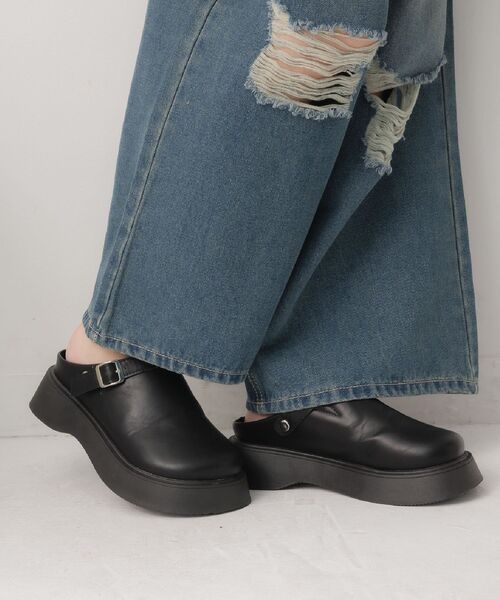 RETRO GIRL（レトロガール）の「2WAYサボ（その他シューズ・レディース・ブラック/レオパード・MEDIUM/LARGE）」の9枚目の写真