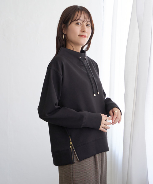 ikka（イッカ）の「【雑誌InRed11月号掲載】GOKU楽鹿の子ダンボールプルオーバー（スウェット・レディース・ブラック/ベージュ/イエロー/ブルー/グリーン/モカ・M/L/S）」の17枚目の写真