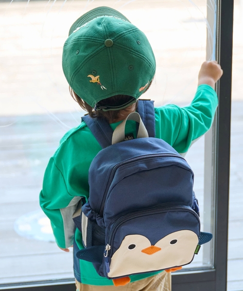 kladskap（クレードスコープ）の「ライオン/ペンギンリュック（バックパック/リュック・キッズ・ネイビー/マスタード・SS/S）」の2枚目の写真