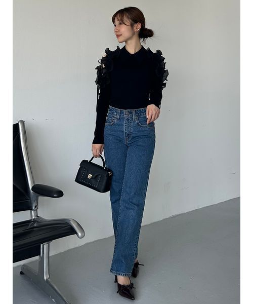 プリーツフリルニットプルオーバー（ニット/セーター）｜SNIDEL