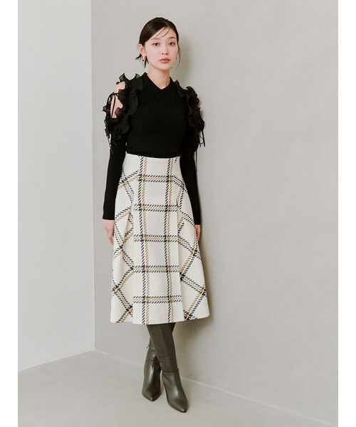 プリーツフリルニットプルオーバー（ニット/セーター）｜SNIDEL