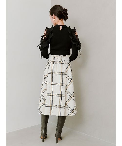 プリーツフリルニットプルオーバー（ニット/セーター）｜SNIDEL