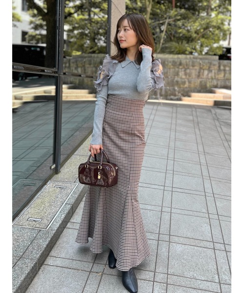 プリーツフリルニットプルオーバー（ニット/セーター）｜SNIDEL