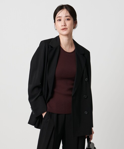 UNITED ARROWS(ユナイテッドアローズ)の「NALYA ダブルボタン ジャケット(テーラードジャケット・レディース・ブラック・38/36)」の1枚目の写真