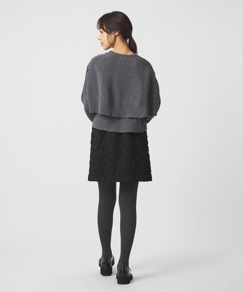 EMMEL REFINES＞EM HW ケープボタン 3WAY ニット（ニット/セーター