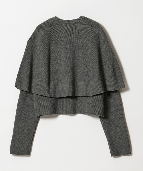 EMMEL REFINES（エメルリファインズ）の「＜EMMEL REFINES＞EM HW ケープボタン 3WAY ニット（ニット/セーター・レディース・ネイビー/グレー・FREE）」の15枚目の写真