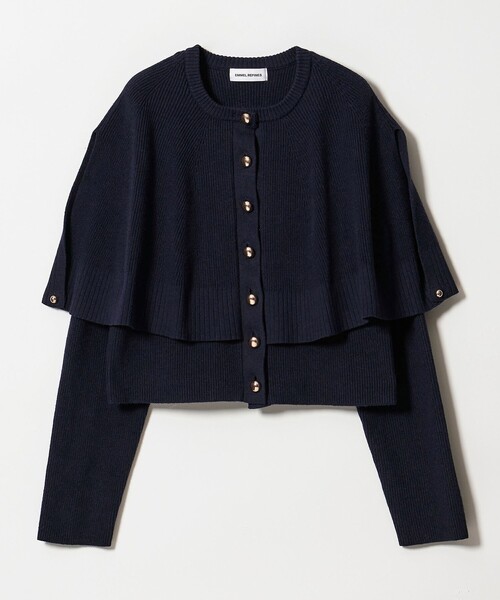 EMMEL REFINES（エメルリファインズ）の「＜EMMEL REFINES＞EM HW ケープボタン 3WAY ニット（ニット/セーター・レディース・ネイビー/グレー・FREE）」の22枚目の写真