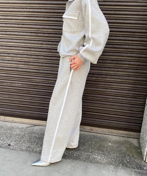ECLAM(クラム)の「フリンジラインポンチパンツ(その他パンツ・レディース・ライトグレー・L/M)」の19枚目の写真