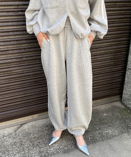 ECLAM(クラム)の「フリンジラインポンチパンツ(その他パンツ・レディース・ライトグレー・L/M)」の22枚目の写真