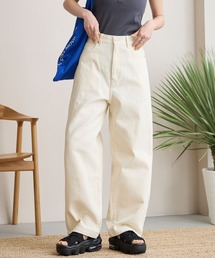 【サステナブル】クイックドライ ワイドストレートデニムパンツ【THE CRAFT CREW PRODUCTS】