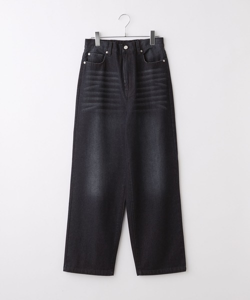 THE CRAFT CREW PRODUCTS(ザクラフトクループロダクツ)の「【サステナブル】クイックドライ ワイドストレートデニムパンツ【THE CRAFT CREW PRODUCTS】(デニムパンツ・レディース・ブラック系/インディゴブルー/ブラック/ブルー/ワンウォッシュ/アイボリー/ブラウン/サックスブルー・L/M/S)」の17枚目の写真