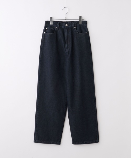 THE CRAFT CREW PRODUCTS(ザクラフトクループロダクツ)の「【サステナブル】クイックドライ ワイドストレートデニムパンツ【THE CRAFT CREW PRODUCTS】(デニムパンツ・レディース・ブラック系/インディゴブルー/ブラック/ブルー/ワンウォッシュ/アイボリー/ブラウン/サックスブルー・L/M/S)」の15枚目の写真